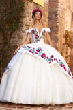 Radiant Elegance: 3-Piece Dress with V-Neck Corset and Off shoulder- M41-141 RAGAZZA